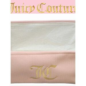 Juicy Couture Home Gold JC Embrodried Logo Corduroy Decorative Storage Basket